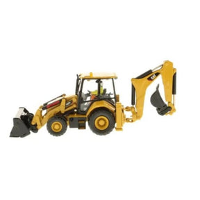 MINIATURA DIECAST RETROESCAVADEIRA - CAT - AMARELA