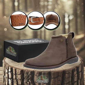 Bota Zavu Ortopédica + 3 Brindes Exclusivos: Boné, carteira e cinto.