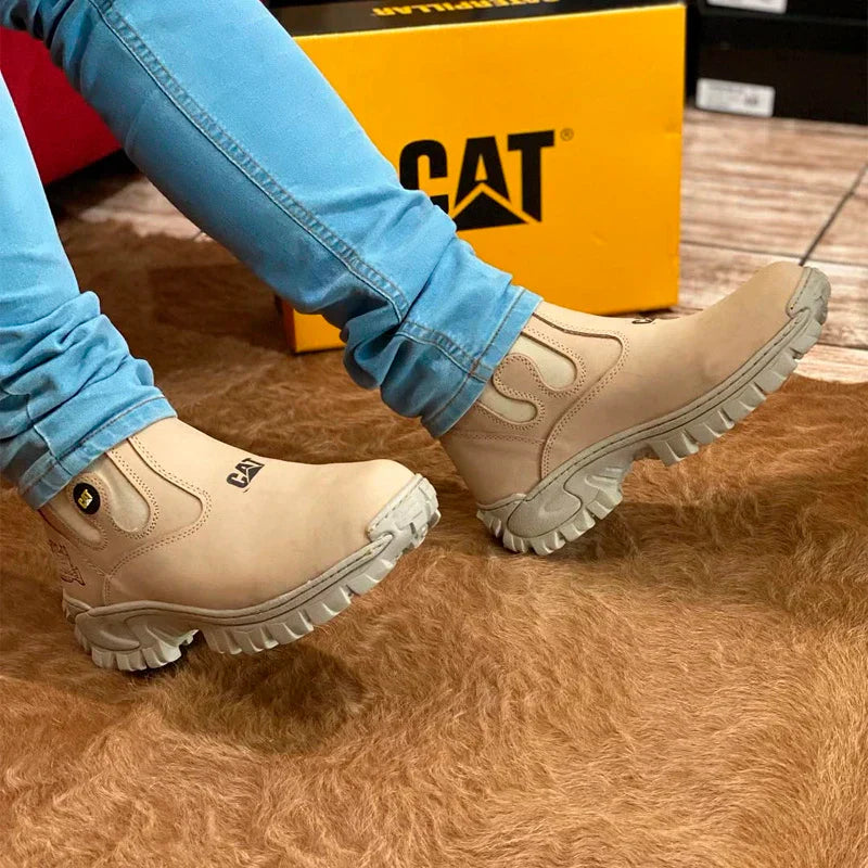 Bota Caterpillar + Palmilha Ortopédica + 4 Brindes: Copo, Carteira, Cinto e Chapéu. (Últimos dias de promoção)