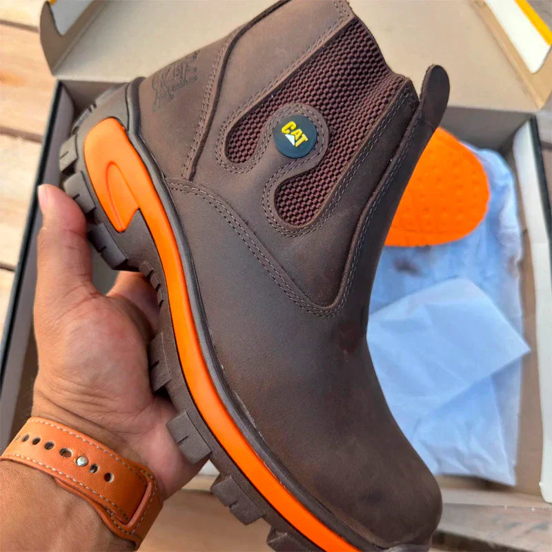 Bota Caterpillar + Palmilha Ortopédica + 4 Brindes: Copo, Carteira, Cinto e Chapéu. (Últimos dias de promoção)